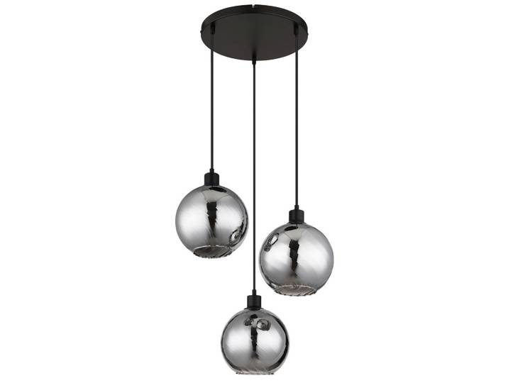 Globo Hängeleuchte, Grau, Schwarz, Weiss, Metall, Kunststoff, Glas, 120 cm, CE, Lampen & Leuchten, Innenbeleuchtung, Hängelampen, Pendelleuchte