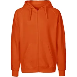 Neutral Herren Bio Kapuzen Sweatjacke O63301 orange M
