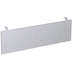 Geramöbel Sichtblende C Fuß Flex, silber, Maße: 138 x 44,2cm
