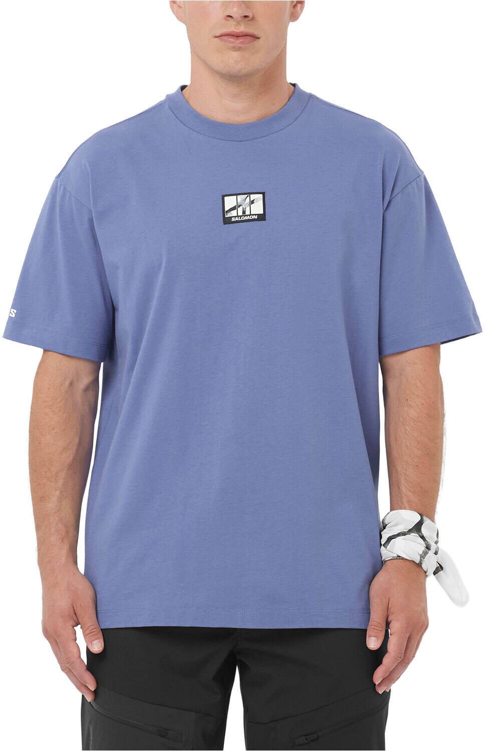 Salomon wild rays label camiseta montaña manga corta hombre Azul (XL)