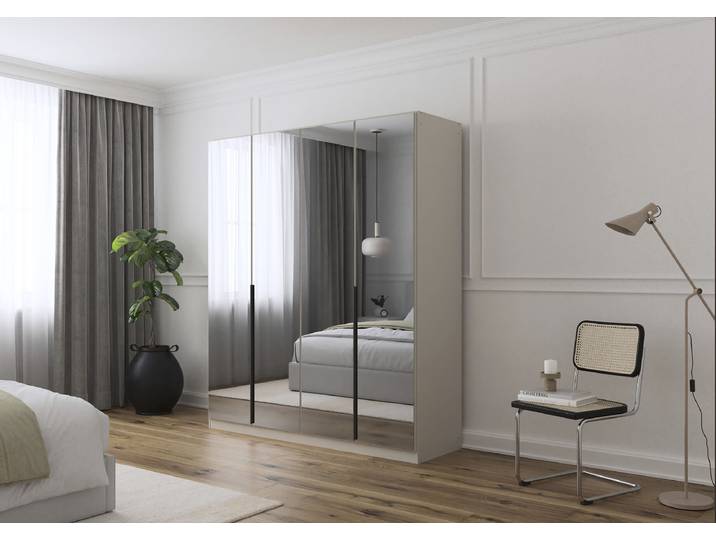 Drehtürenschrank Skyla Typ A 181 x 210cm Beige/Kaschmir Classic