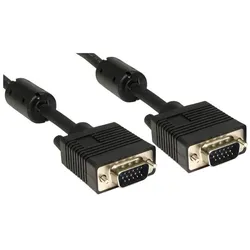 Cables Direct CDL 50m SVGA Male - Male Cable (50 m), Videokabel, Schwarz