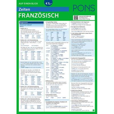 PONS Zeiten auf einen Blick Französisch, Taschenbuch von , PONS Langenscheidt GmbH, 978-3-12-562828-1