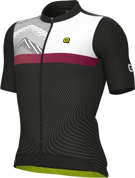 ALE' Maglia ciclismo  PR-S ZIG ZAG nero 2023