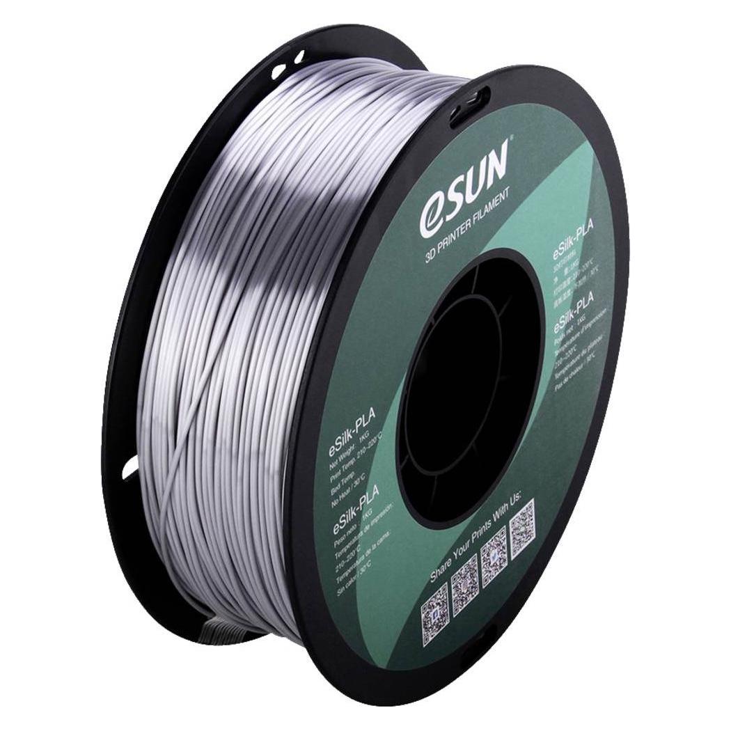 eSUN eSilk-PLA (PLA, 1000 g, 1.75 mm) (eSilk-PLA Silver)