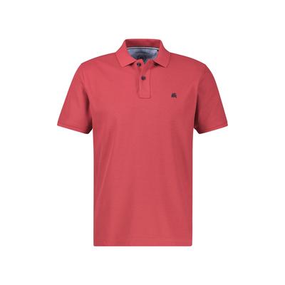 Poloshirt LERROS "Poloshirt mit COOL & DRY Funktion in Piqué-Qualität", Herren, Gr. S, muted rot, 60% Baumwolle, 40% Polyester, ohne Ausschnitt, Shirts, Atmungsaktiver Baumwollmix, Feine Piqué-Qualität, Zeitloser Polo-Style