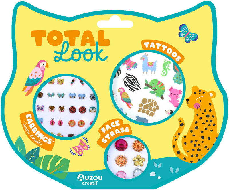 Mes p'tits tattoos : Total look Animaux - Auzou