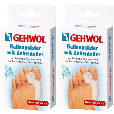 Gehwol Ballenpolster mit Zehenteiler 2x 2x1 St