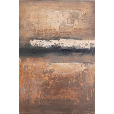 Leinwandbild KARE DESIGN "Dusty Horizon", farbe bild(er): braun, B:50cm H:80cm T:3cm, Acrylfarbe, Baumwolle, Massivholz, Bilder, Leinwandbild, verschiedene Größen