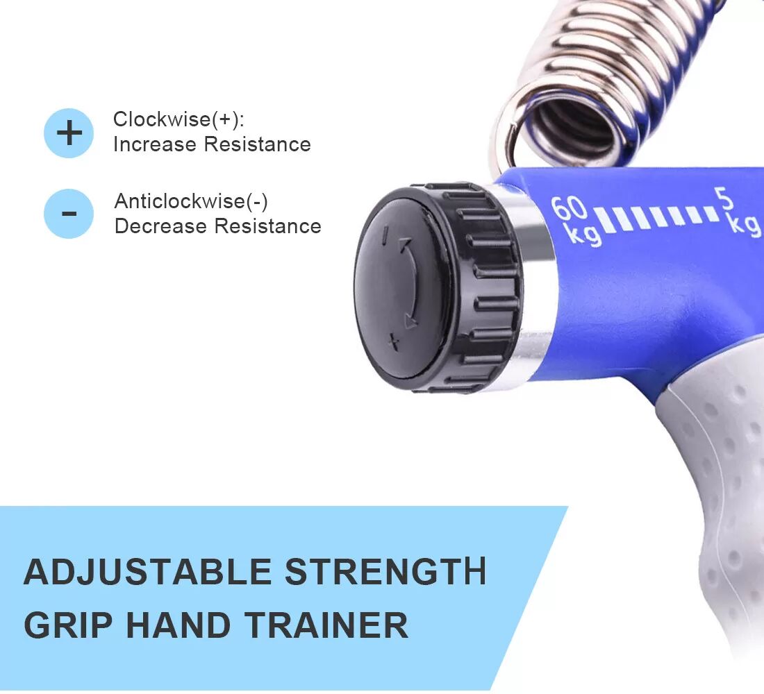 INF Handgrifftrainer Verstellbar 5-60 kg Widerstand 2er-Pack