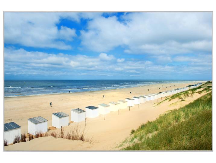 Bild mit Rahmen Strandhäuser Von Oben image LAND