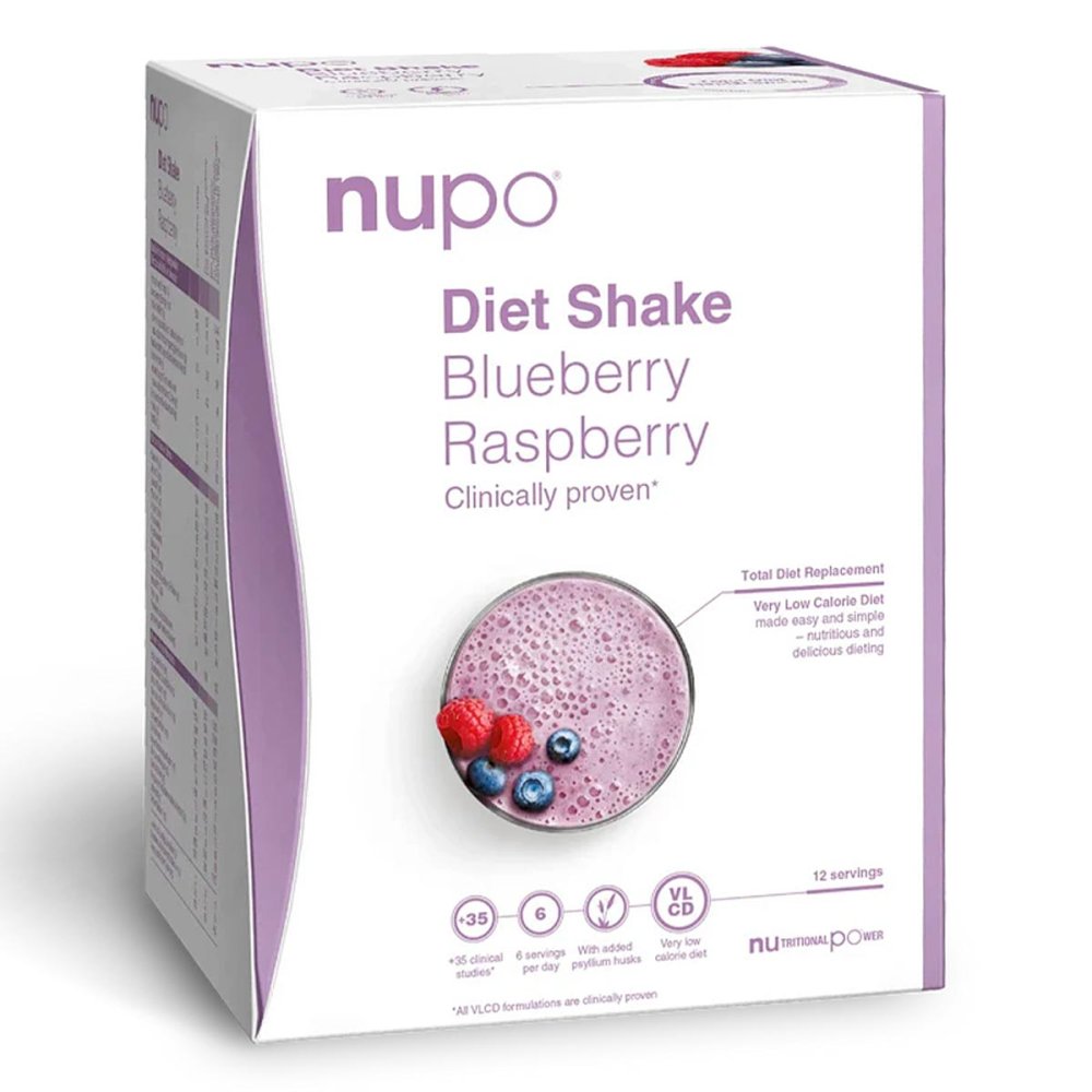 Nupo ApS Nupo Diet Shake - Blueberry Raspberry 12 Portionen 08106148