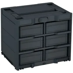 Tanos systainer3 Rack/6 M 337 anthrazit (RAL 7016), Verschluss anthrazit (RAL 7016), Griff anthrazit (RAL 7016) - 83000879