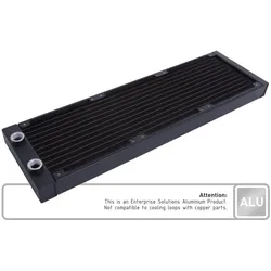 Alphacool Alpha ES Aluminium 360 mm T27 -Industrie 1021480 (120 mm), Wasserkühlung Radiator, Schwarz