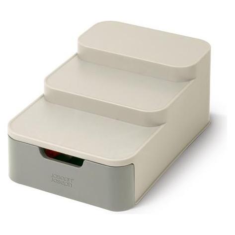 Joseph Joseph 3-stöckiger Organizer mit Schublade, grau, DUO (851657)