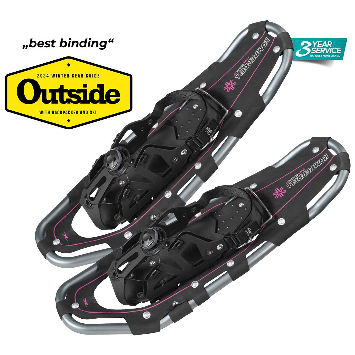 Komperdell Peakmaster Pro Snowshoe 22° black/ berry (10) 22 inches 6642-10-22 inches