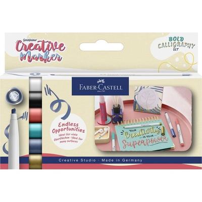 Faber-Castell Creative Marker Goldfaber Bold Calligraphy 6 Stück