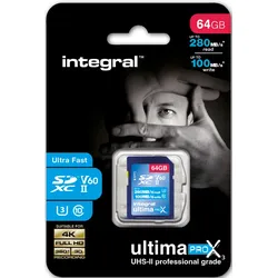 INTEGRAL SDXC-Card Ultima Pro X3 64GB V60 (280/100MB/s)