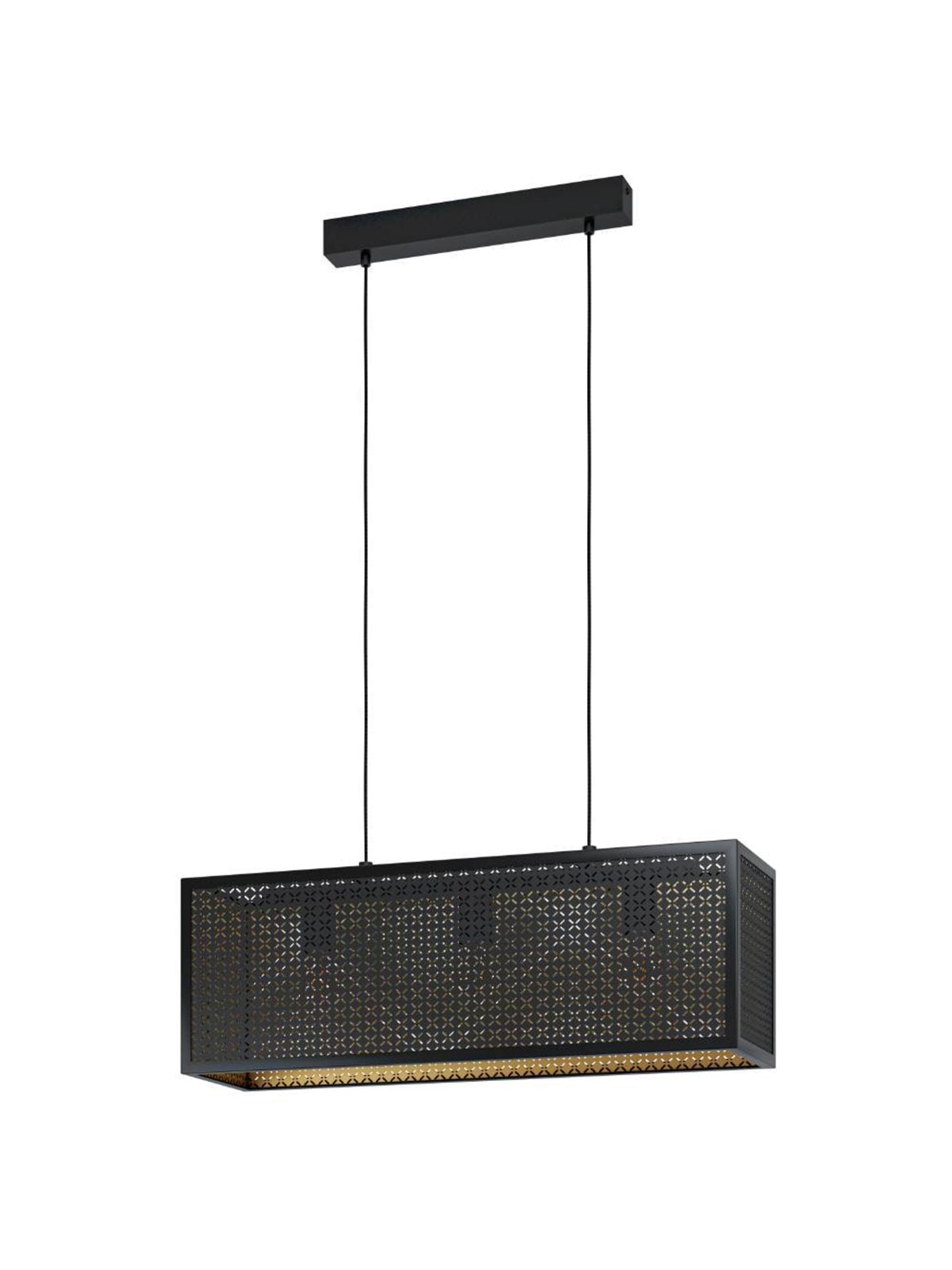 EGLO SALLICANO Hängeleuchte, schwarz, gold