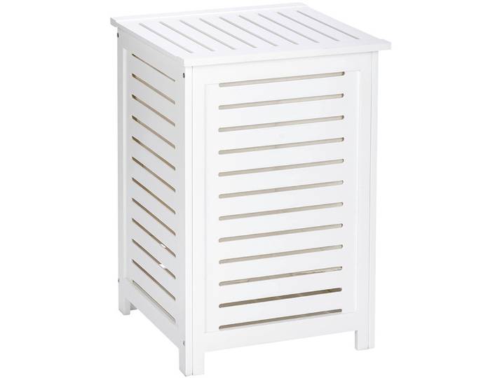 Wenko Wasmand Oslo 45 X 65 Cm Hout Wit 2-delig