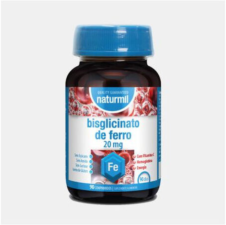 NATURMIL BISGLICINATO DE FERRO 20mg 90 COMPRIMIDOS