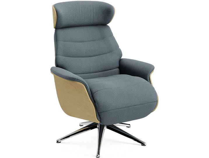 Komfortabler Relaxsessel Cam Stoff Matino - 13 Natural neigbar B 83 cm T 88 cm H 113 cm - Farbe: Matino - 1030 Natural - Möbel Konfigurator:
