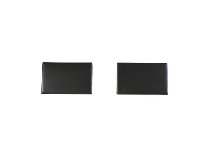 Kopfteilpolster Lola 2-teiliges Set Anthrazit 55 cm