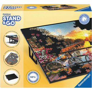 Ravensburger Puzzlematte 17976, Stand & Go, aus Kunststoff, 73 x 51 cm, für Puzzle mit bis zu 1000 Teilen