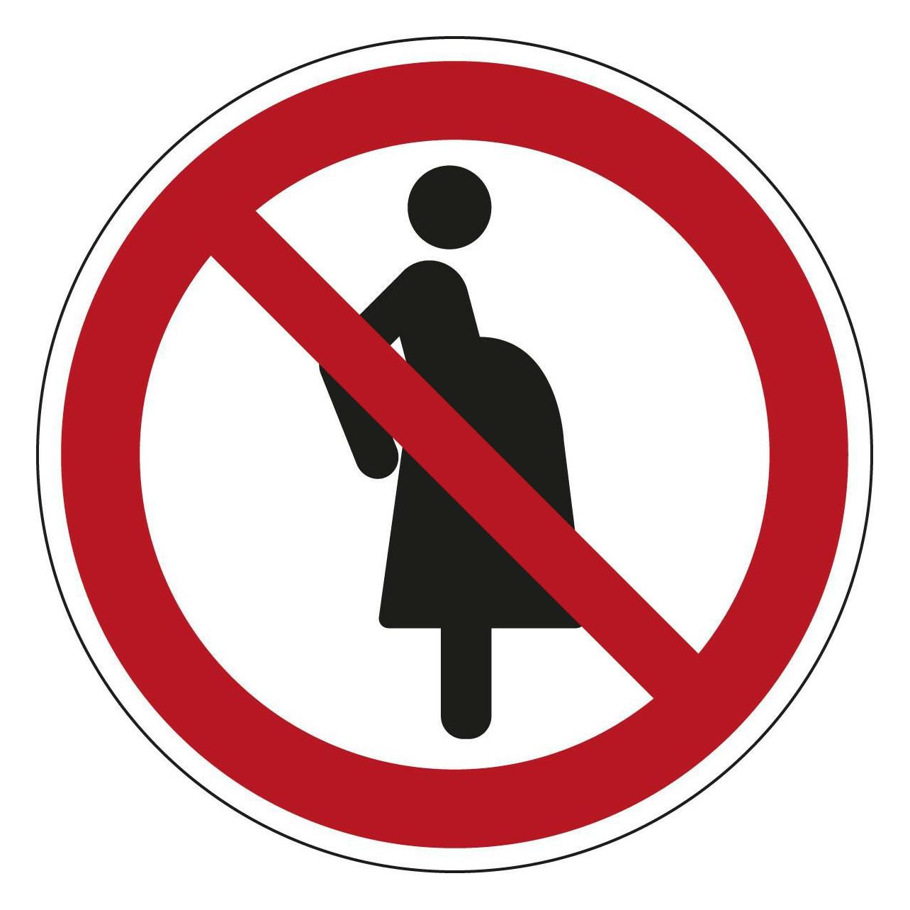 Brady ISO-Sicherheitsschild - Nicht für Schwangere (P/P042/NT/PP-DIA100-1)