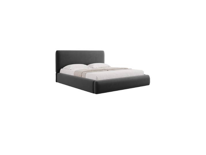 Design Polsterbett „Colonel“, Samt Dunkelgrau chosen by Bloomingloft