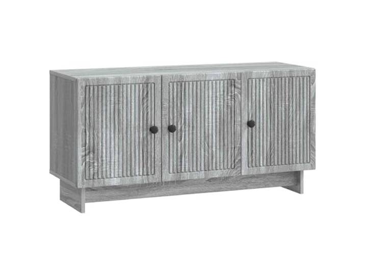 Kaorsrow TV-Lowboard Graues Sonoma 99x34,5x50 cm TV-Schrank Kompakter Fernsehtisch in Graues Sonoma Dekor mit 3 Türen und viel Stauraum für Wohnzimmer oder Schlafzimmer.