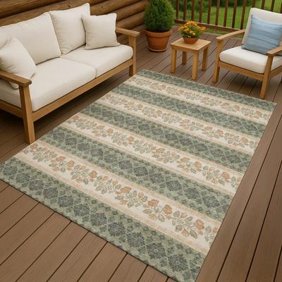 Addison Rugs Machine Washable Indoor/ Outdoor Stripe Sochi Chantille Rug