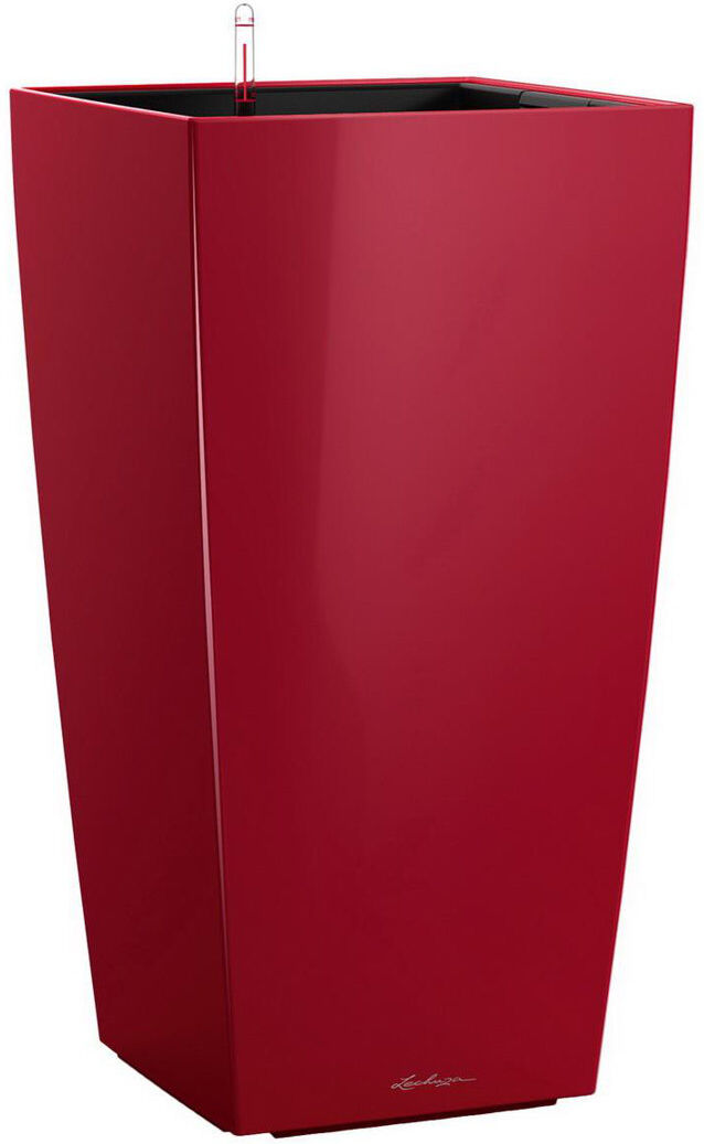 Lechuza Cubico Planter Box Scarlet Red 41 cm H x 22 cm W x 22 cm D