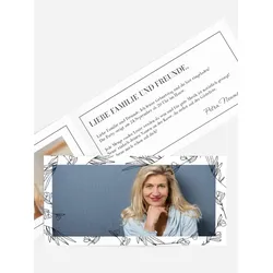 Einladungskarten zum Geburtstag selbst gestalten mit Spruch und Fotos im Onlinedesigner bei Meine-Kartenmanufaktur.de