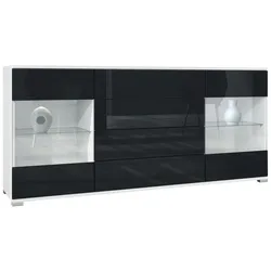 SIDEBOARD Bari Schwarz Hochglanz
