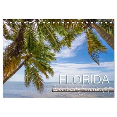 FLORIDA Paradiesischer Sonnenscheinstaat (Tischkalender 2027 DIN A5 quer), CALVENDO Monatskalender