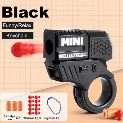 Modern Mode Marketplace Mini Pistol Keychain Stress Relief Toy Launcher Gift black