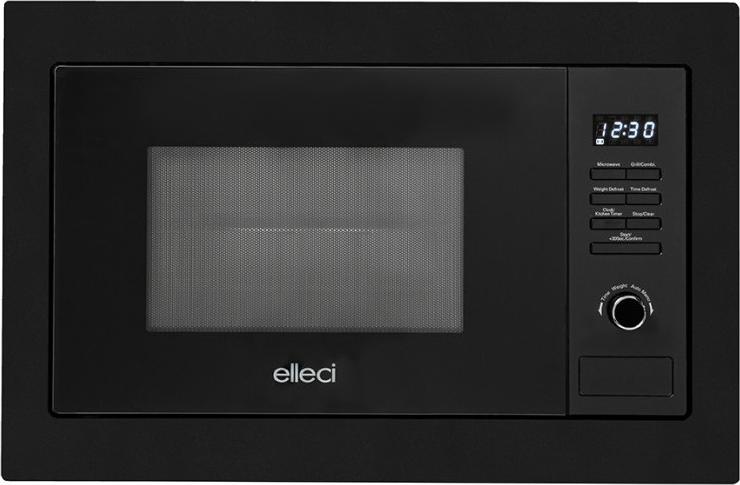 Elleci FGSP28140WS, Integriert, Kombi-Mikrowelle, Eingebautes Display, Drehregler, Schwarz