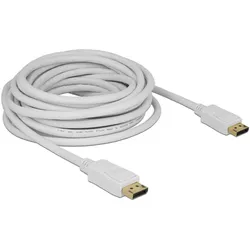 Delock DisplayPort — DisplayPort (7 m), Videokabel, Weiss