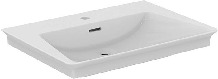 Ideal Standard Dolce Vita Möbel-Waschtisch E264401 66x47x14,5cm, 1 Hahnloch, mit Überlauf, weiß