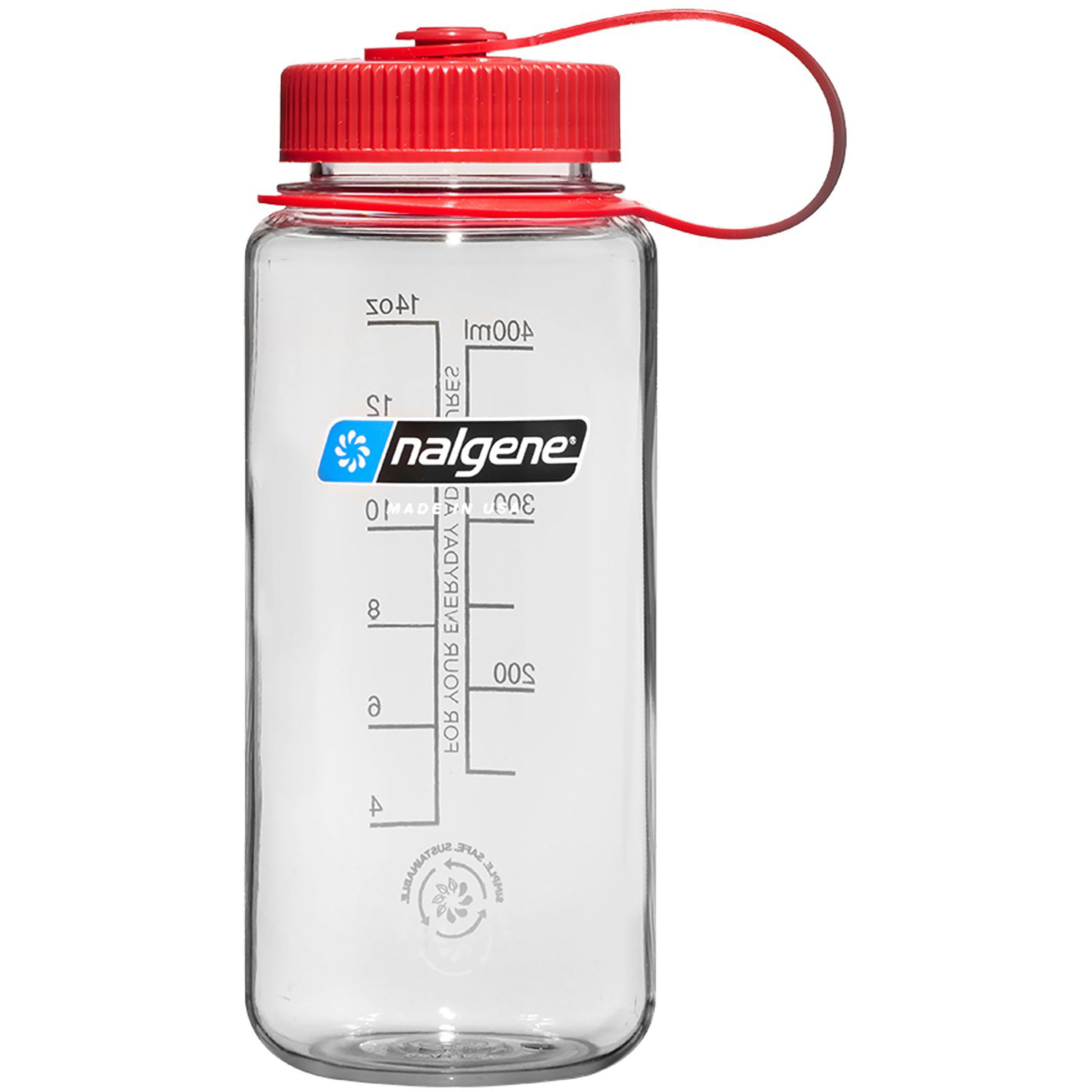 Nalgene WH Sustain Trinkflasche Trinkflaschen weiss Größe 0,5L Trekking