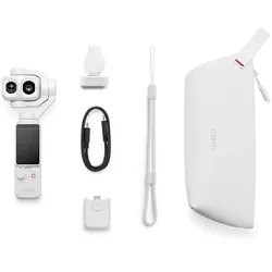Osmo Pocket 4P Pearl White Standard Combo, Gimbal-Kamera