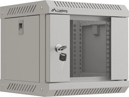 Lanberg 10" 4U 300x300 Wandgehäuse Glastür (FlatPack) grau