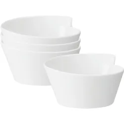 Villeroy & Boch Multipack NewWave Bol - Neu - 4 Stück, Schüssel + Schale, Weiss