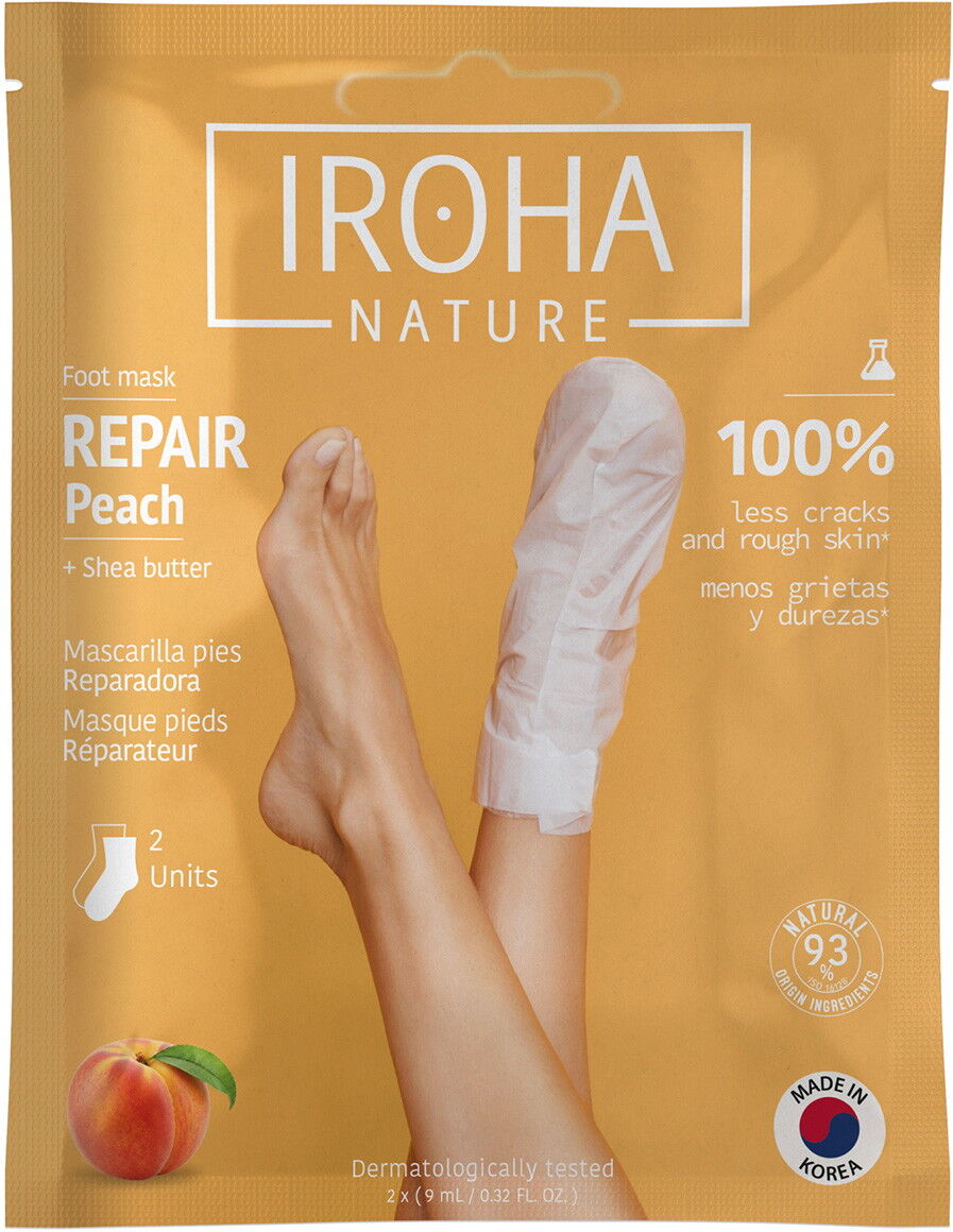 IROHA nature Repair Peach Fußmaske (1 Paar)