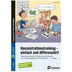 Konzentrationstraining - einfach und differenziert, Schulbücher von Julia Rosendahl