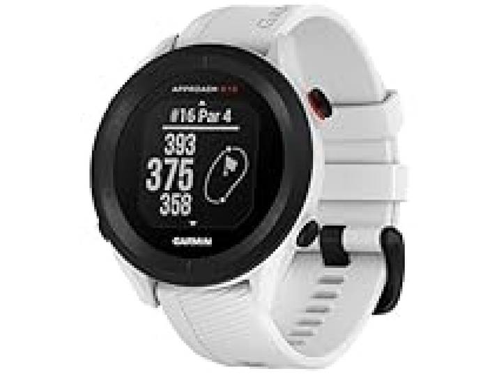 Garmin Approach S12, Montre GPS connectée de Golf, Blanc, Boîtier 44mm