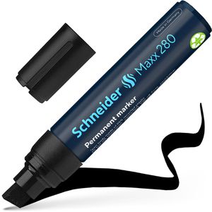 Schneider Permanentmarker Maxx 280, 128001, Strichbreite 4 - 12 mm, schwarz