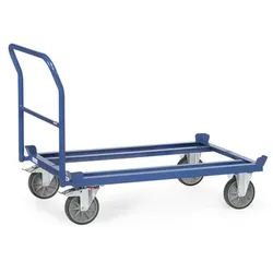 Rohrschiebebügel für Paletten-Fahrgestell - blau