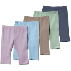 Tchibo - 5 Kinder-Leggings in 3/4-Länge - Baby - Gr. 74/80 - dunkelblau